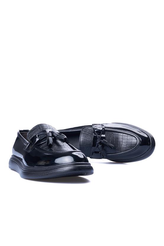 Rasgo R97 Siyah Rugan Erkek Ayakkabı