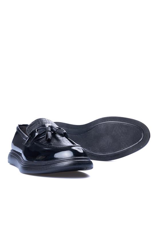 Rasgo R97 Siyah Rugan Erkek Ayakkabı