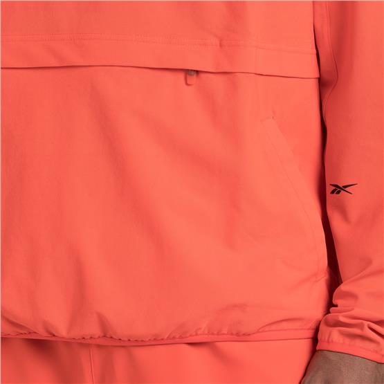 Reebok 100075695 Actıv Coll Skystretch Woven Anorak Kırmızı Erkek Ruzgarlık