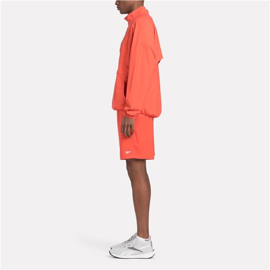 Reebok 100075695 Actıv Coll Skystretch Woven Anorak Kırmızı Erkek Ruzgarlık