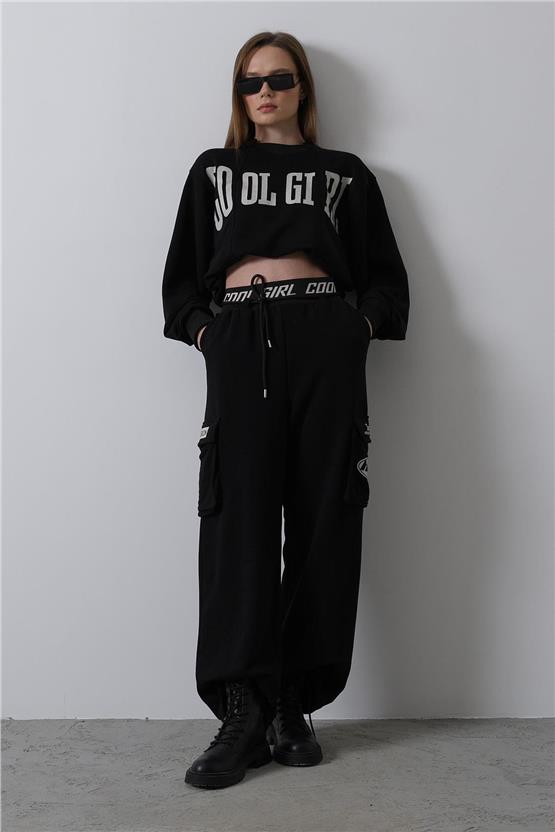 Reyon 36379 Siyah Yazılı Kadın Takim