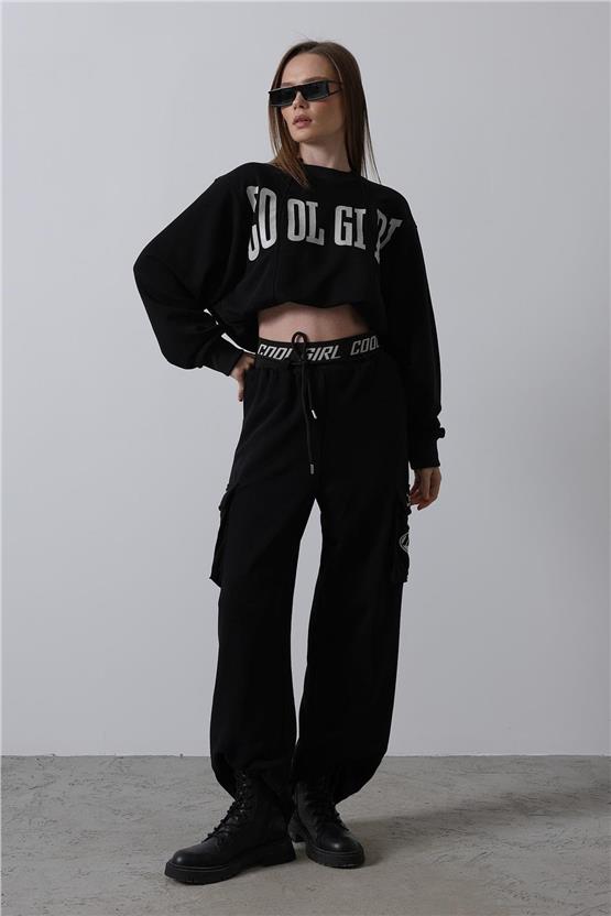 Reyon 36379 Siyah Yazılı Kadın Takim