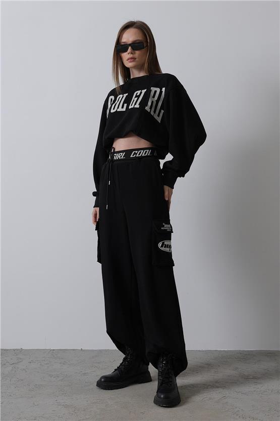 Reyon 36379 Siyah Yazılı Kadın Takim