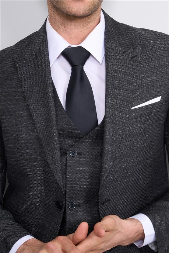 Risser Kongo Siyah Poliviskon Erkek Takım Elbise