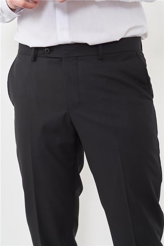 Risser Siyah Poliviskon Klasik Erkek Pantolon