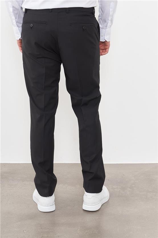 Risser Siyah Poliviskon Klasik Erkek Pantolon
