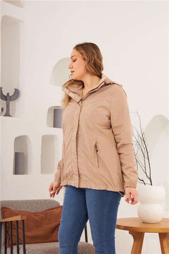 Rmg 9829 028 Vizon Kadın Trençkot 44-54