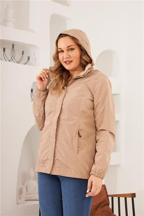 Rmg 9829 028 Vizon Kadın Trençkot 44-54