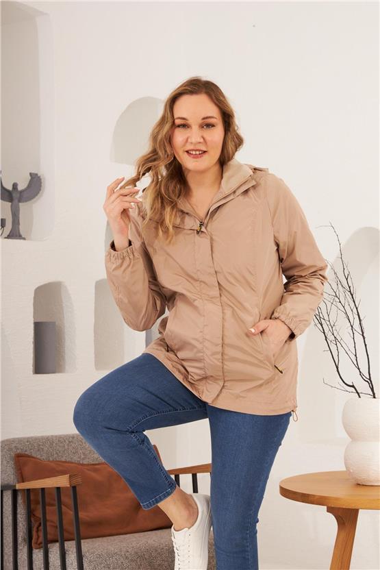 Rmg 9829 028 Vizon Kadın Trençkot 44-54