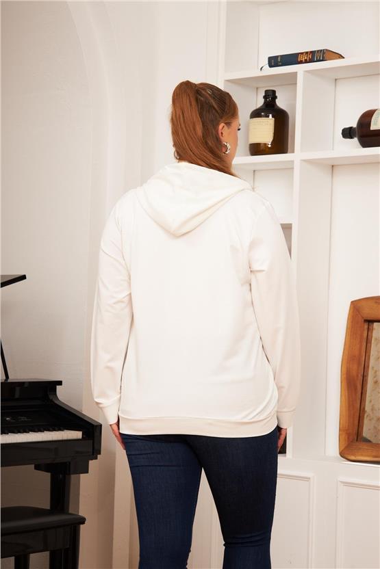 Rmg O4504 005 Beyaz Kadın Sweatshirt 44-54