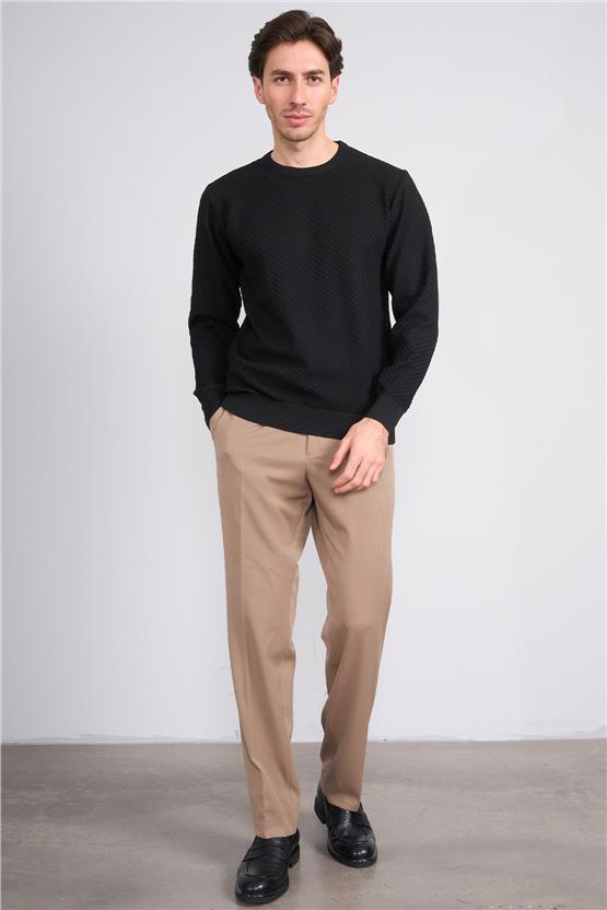 Rosso 122358 Siyah Erkek Triko Kazak