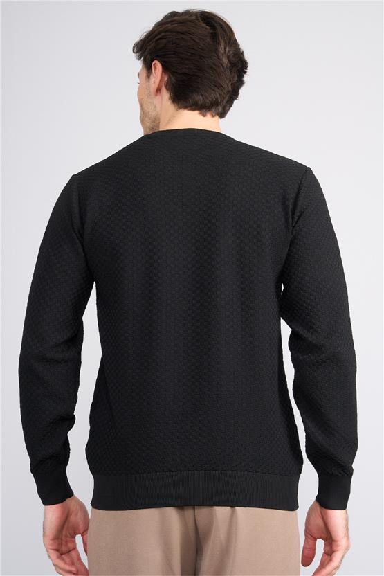 Rosso 122358 Siyah Erkek Triko Kazak
