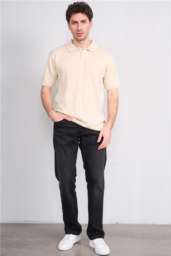 Rosso Y26 26052 Bej Erkek Polo Yaka Polyelıt Trıko Tişört S-Xxl