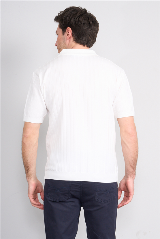 Rosso Y26 26052 Ekru Erkek Polo Yaka Polyelıt Trıko Tişört S-Xxl