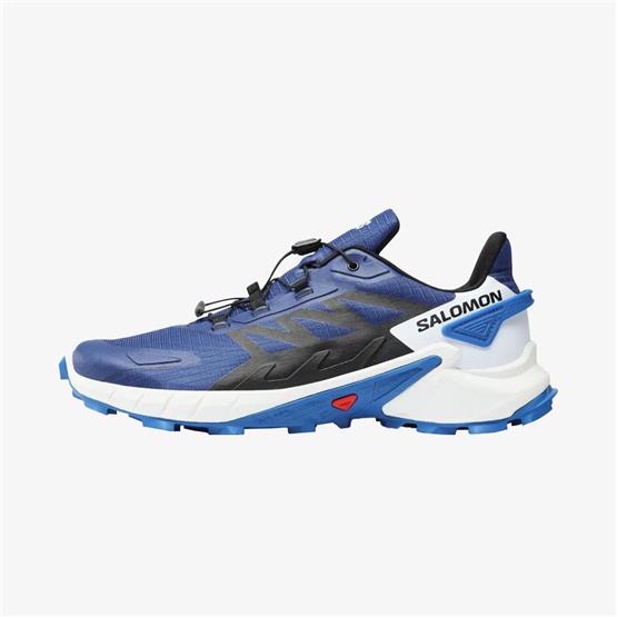 Salomon Supercross 4 4510 Blue Prınt-Black-Lapıs Blue Erkek Patika Koşu Ayakkabısı