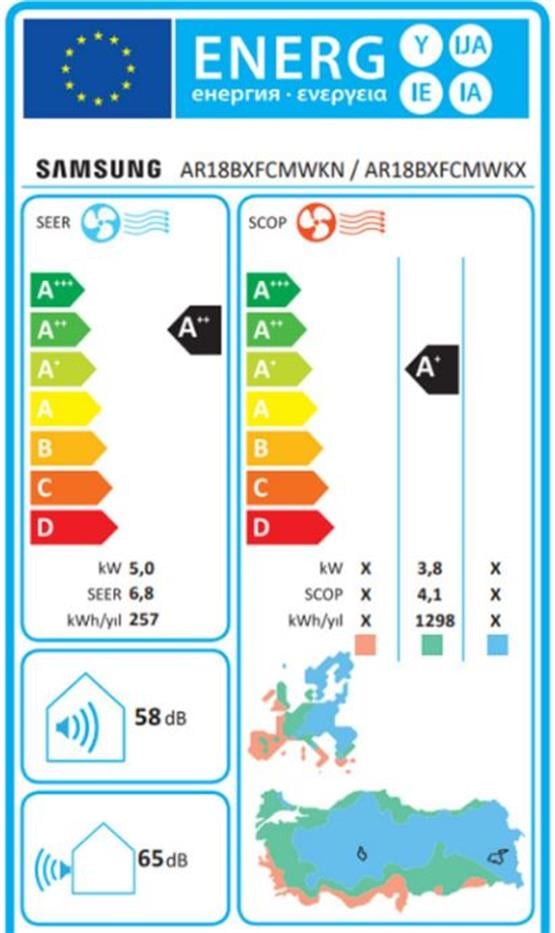 Samsung AR18BXFCMWKX/SK 18 Btu Split Klima
