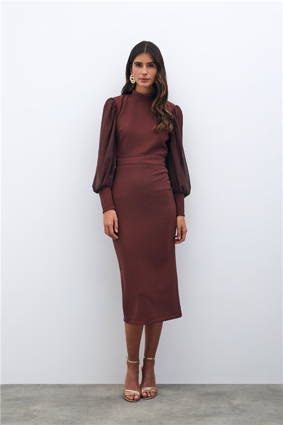 Sateen Y26 1037-4019 Kalem Etek Kahverengi