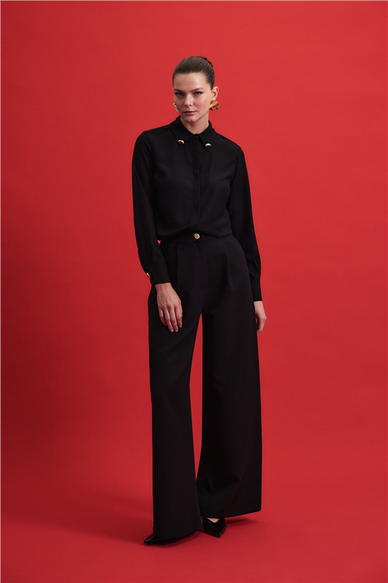 Sateen Y26 1960-2177 Lucy Gömlek Siyah