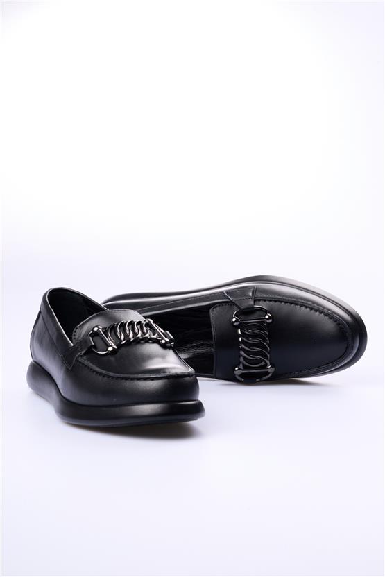 Seçil 302 Siyah Kadın Deri Ayakkabı