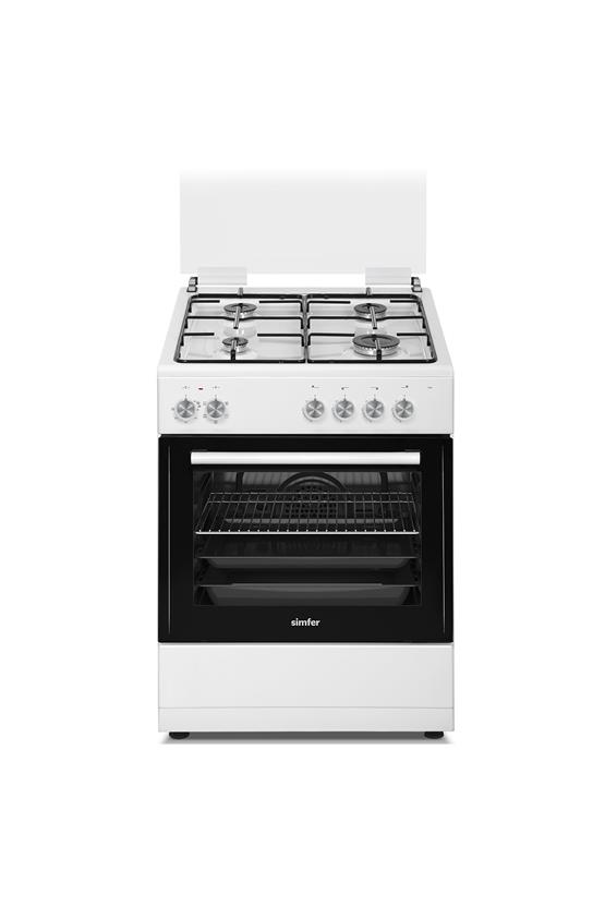 Simfer 1241 Tam Boy Fırın 4 Gözlü Turbo 6 Fonksiyon Beyaz