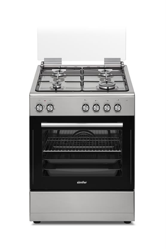 Simfer 1245 Tam Boy Fırın 4 Gözlü Turbo 7 Fonksiyon Inox