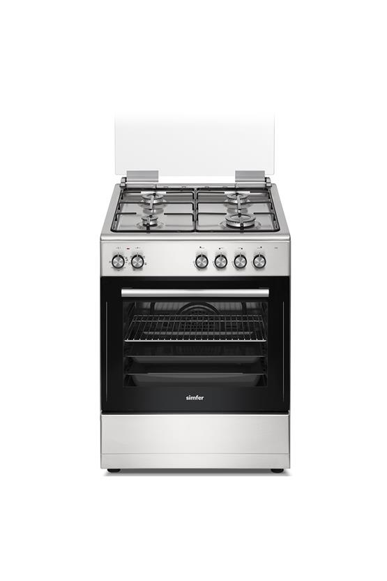 Simfer 1245 Tam Boy Fırın 4 Gözlü Turbo 7 Fonksiyon Inox