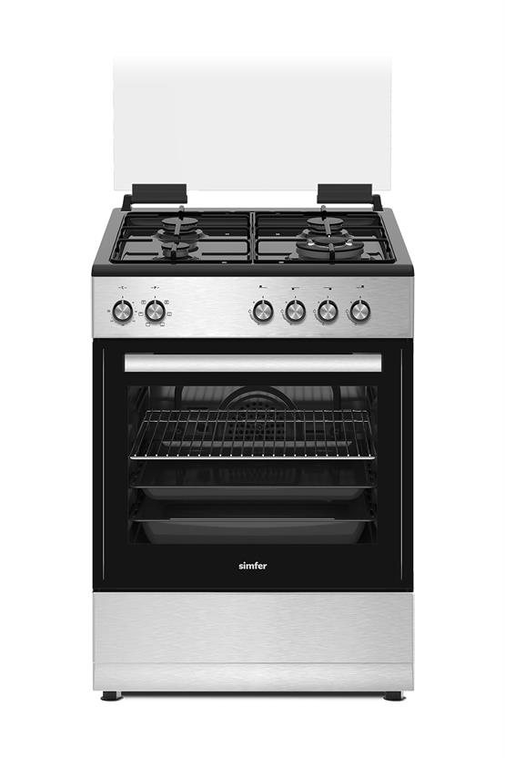 Simfer 1261 Tam Boy Fırın 3 Gözlü+1 Wok Turbo 7 Fonksiyon + Grill