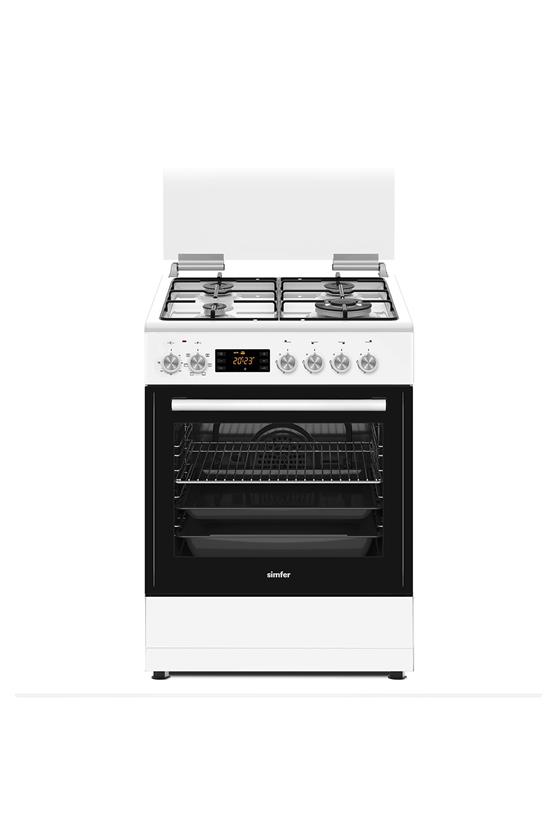 Simfer 1262 Tam Boy Fırın 3 Gözlü+1 Wok Turbo 7 Fonksiyon + Grill