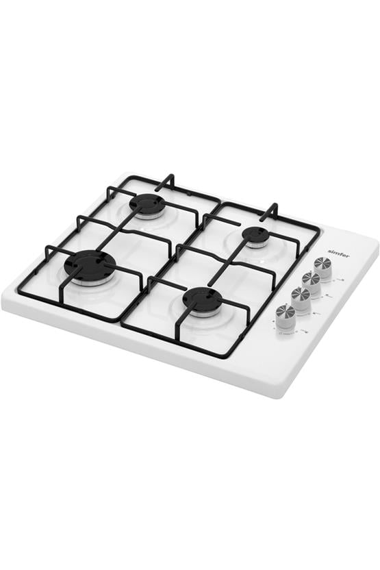 Simfer 3011-L Set Üstü Beyaz Emaye Ocak 4 Gözlü LPG (Kurulumsuz)