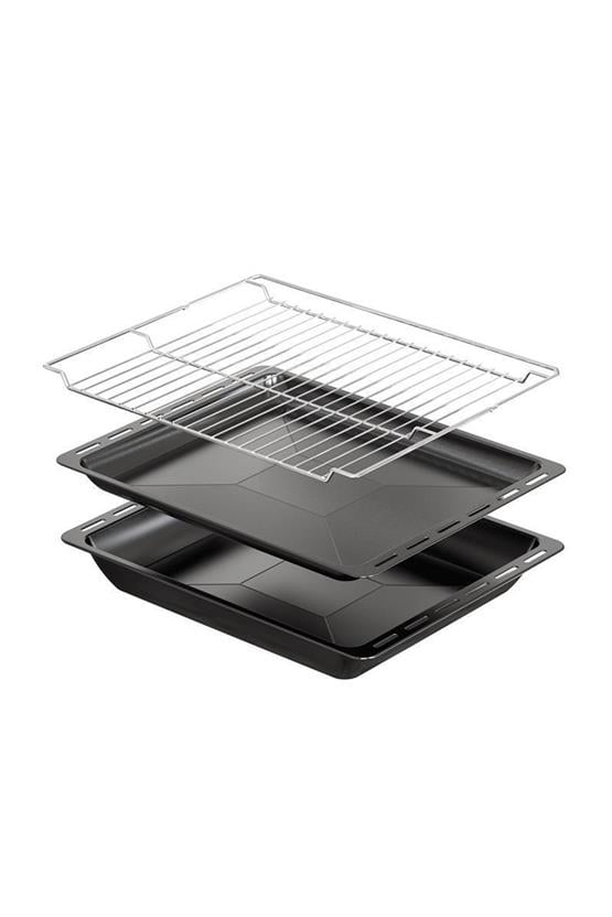 Simfer 8208 9 Fonksiyon QS Siyah Cam Ankastre Fırın Power Turbo Dijital