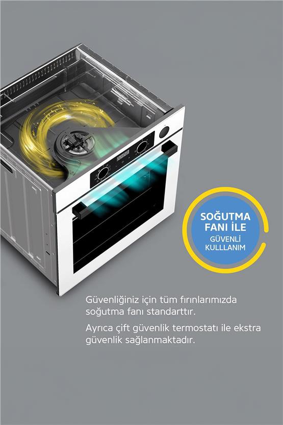 Simfer 8215 10 Fonksiyon Airfry Plus Siyah Cam Ankastre Fırın Dijital