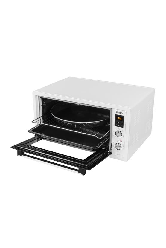 Simfer M-4558 45Litre Beyaz Midi Fırın 6 Fonksiyon Dijital Turbo