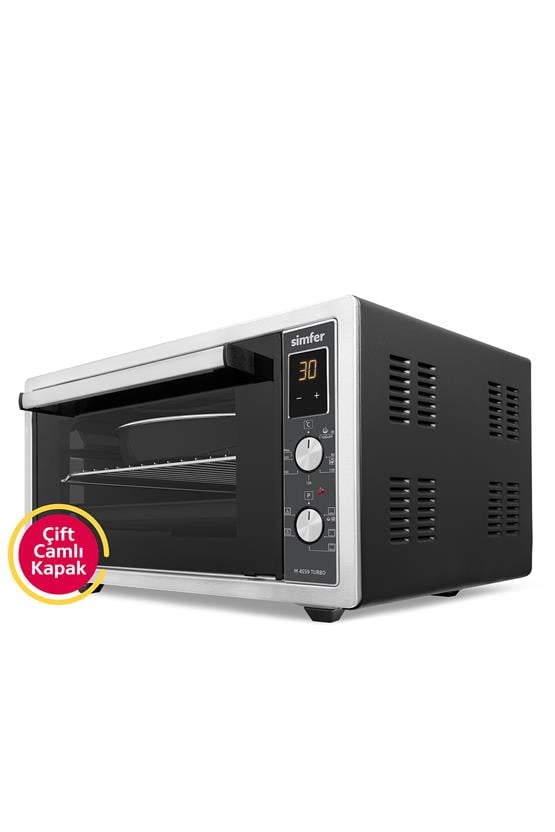 Simfer M-4559 45Litre Inox Midi Fırın 6 Fonksiyon Turbo Dijital