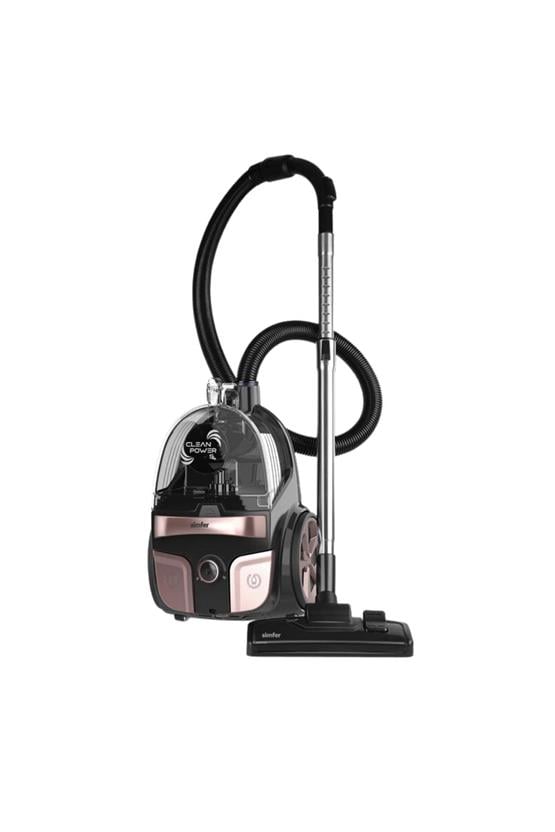 Simfer SK-6301 Clean Power S4 Toz Torbasız Yatay Süpürge 800W Rosegold