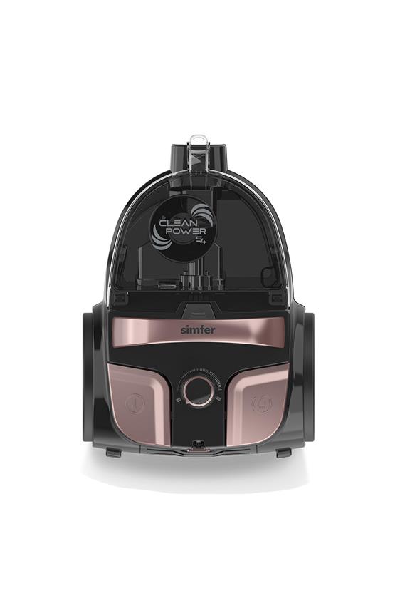 Simfer SK-6301 Clean Power S4 Toz Torbasız Yatay Süpürge 800W Rosegold
