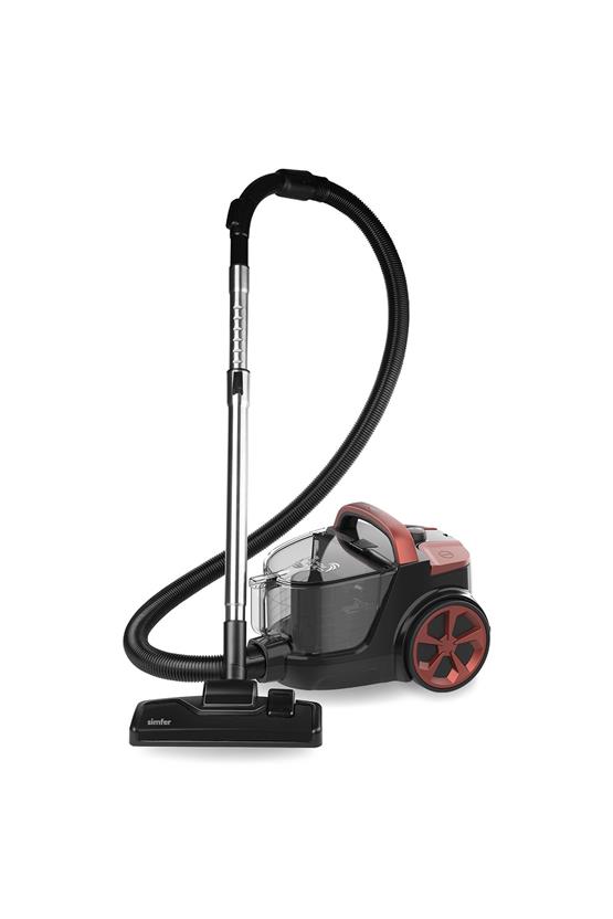 Simfer SK-6302 Clean Power Toz Torbasız Yatay Süpürge 800W Kırmızı