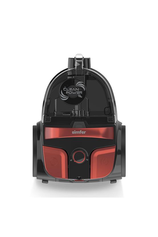 Simfer SK-6302 Clean Power Toz Torbasız Yatay Süpürge 800W Kırmızı
