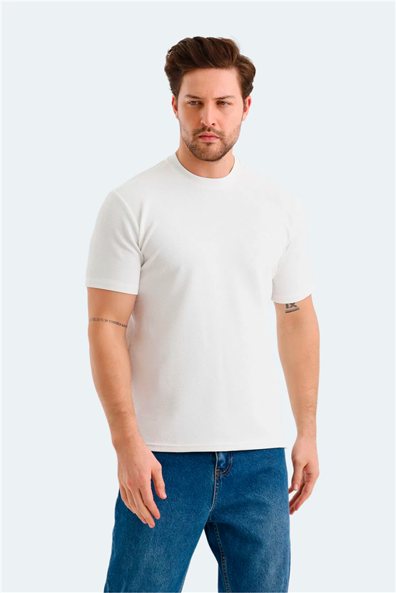 Slazenger Breeze Ekru Erkek T-Shırt