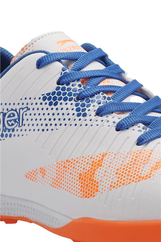 Slazenger Cyprus Hs. M Beyaz / Saks Mavı Mrd Futbol Ayakkabısı