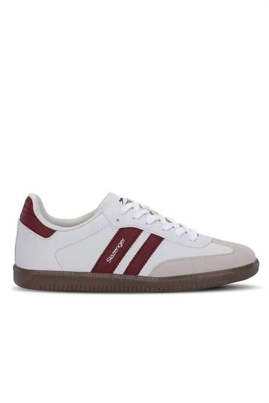 Slazenger Indıa G Beyaz / Bordo Garson Sneaker Ayakkabı