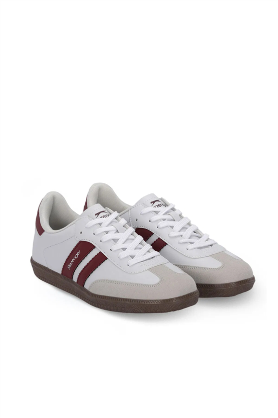 Slazenger Indıa G Beyaz / Bordo Garson Sneaker Ayakkabı