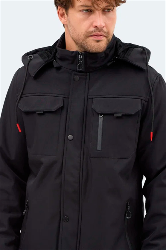 Slazenger K26 St25Je011-500 Gleam Sıyah Erkek Mont