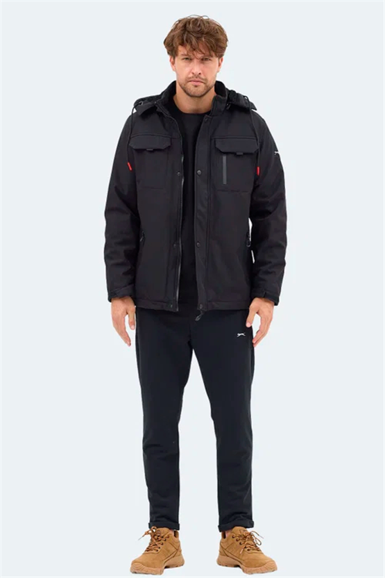 Slazenger K26 St25Je011-500 Gleam Sıyah Erkek Mont