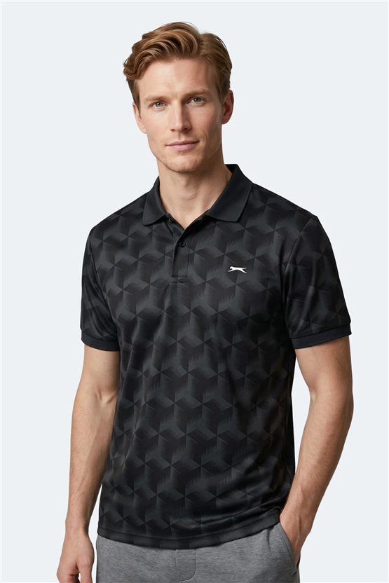 Slazenger Katarın Sıyah Erkek T-Shırt