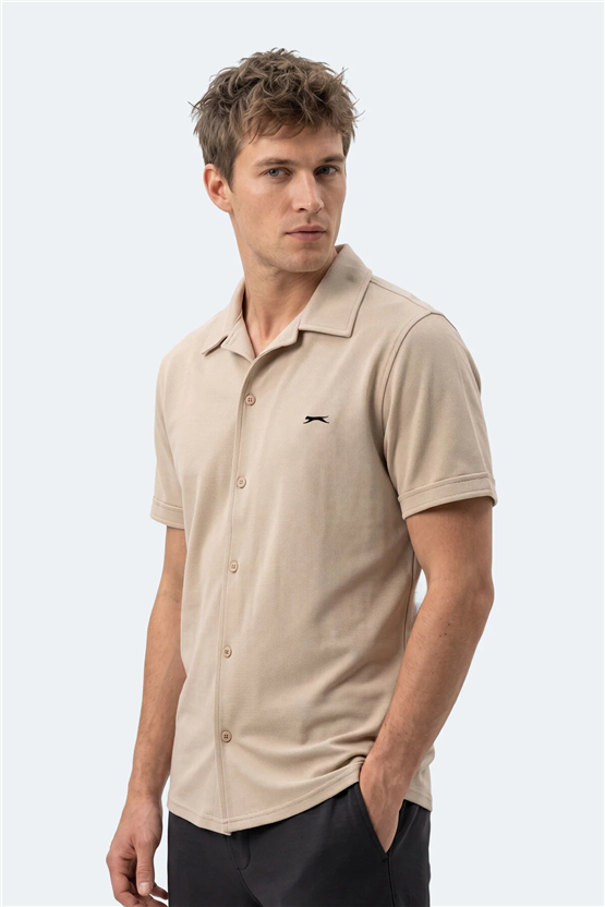 Slazenger Katelın Bej Erkek Gomlek