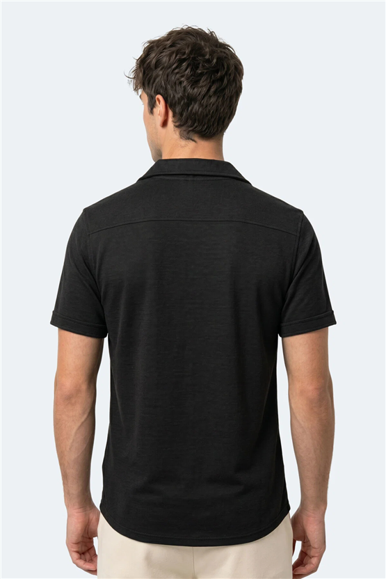 Slazenger Katelın Siyah Erkek Gomlek