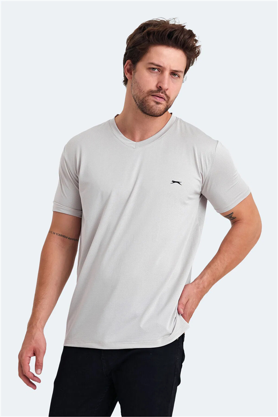 Slazenger Katrıına Bej Erkek T-Shırt