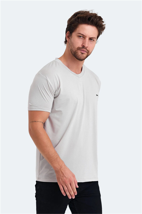 Slazenger Katrıına Bej Erkek T-Shırt