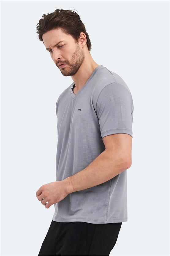 Slazenger Katrıına Grı Erkek T-Shırt