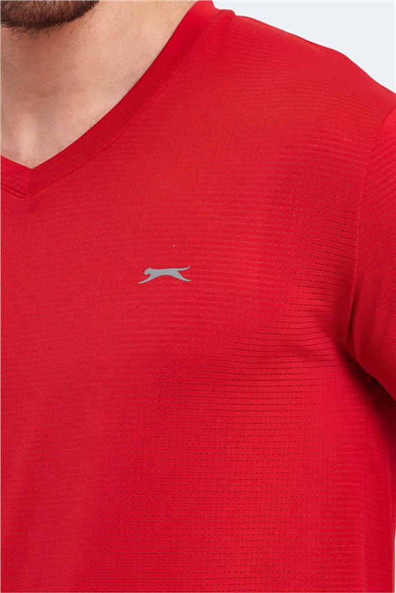 Slazenger Katrıına Kırmızı Erkek T-Shırt